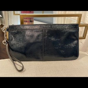 Coach clutch/ wristlet Navy leather